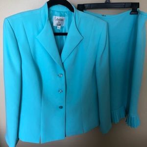 Woman’s suit jacket and skirt